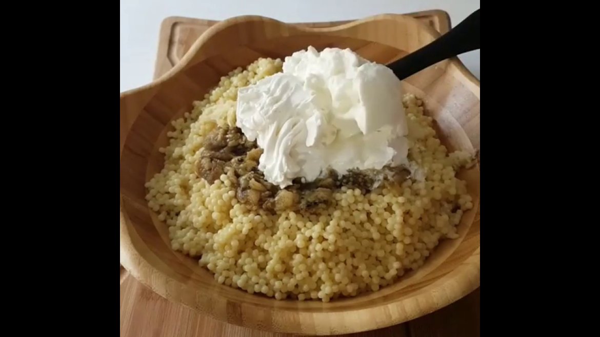 Köz Patlıcanlı Kuskus Salatası Tarifi